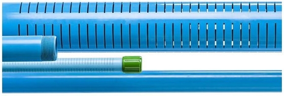 물 웰 케이싱 PVC Ｕ 벽 체관 / 물 필터 스크린 파이프 시스템 규격